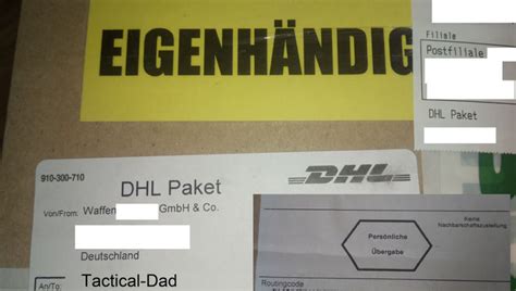 waffenversand hermes|dhl waffen verschicken.